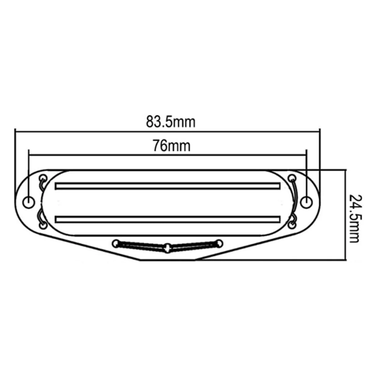 A71P Schwarze Humbucker Single Coil Pickups Humbucker für Single Size Pickups E-Gitarre