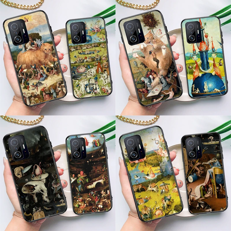 Hieronymus Bosch Art Case For POCO F5 X5 X3 Pro X4 F4 GT F3 M5s C40 Cover For Xiaomi 13 12 Lite 11T 12T Pro 12X