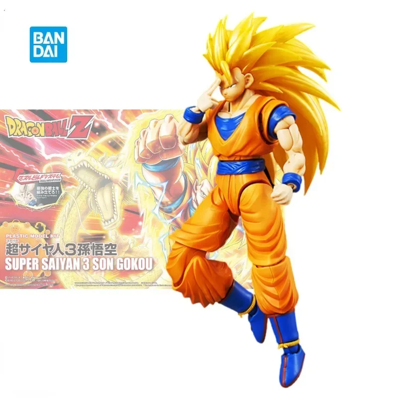 En Stock genuino Bandai Dragon Ball Z figura-rise estándar FRS SUPER SAIYAN 3 SON GOKOU Anime figura de acción juguete de modelo de ensamblaje