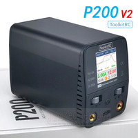 Toolkitrc P200 V2 High Power Charger Gallium Nitride200W 10A 100W Power Adapter DC Desktop Adjustable Display Output Tybec