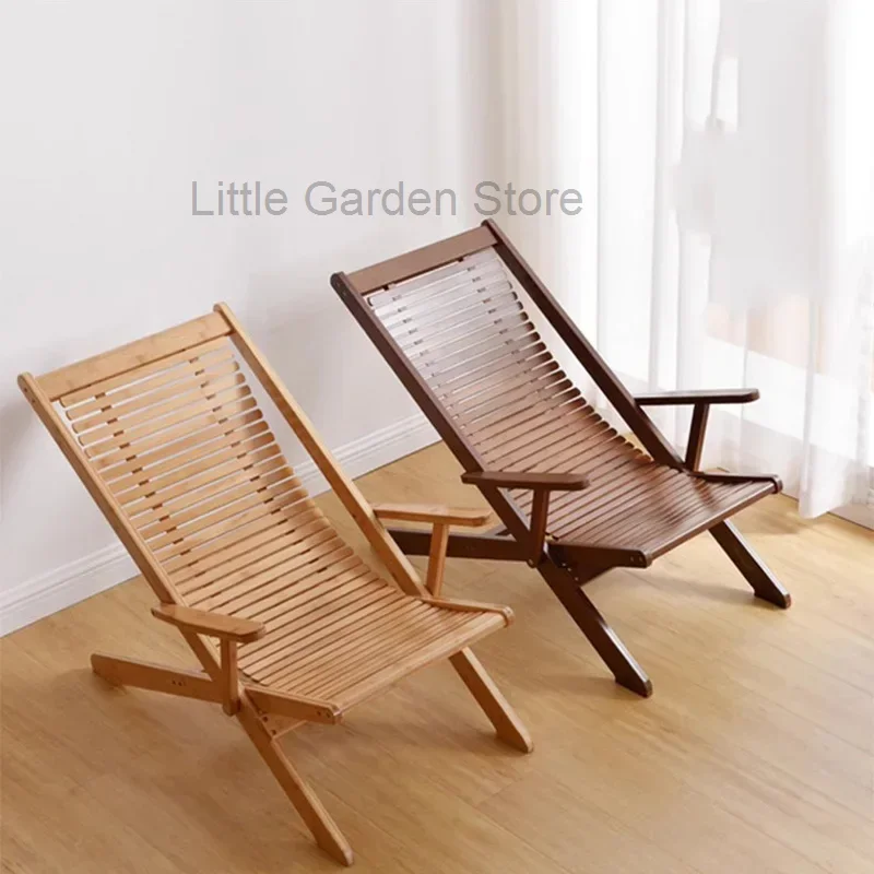 

Balcony Garden Camping Chair Travel Folding Pool Free Shipping Wooden Lounge Chair Terrace Designer Cadeira Outdoor Furniture