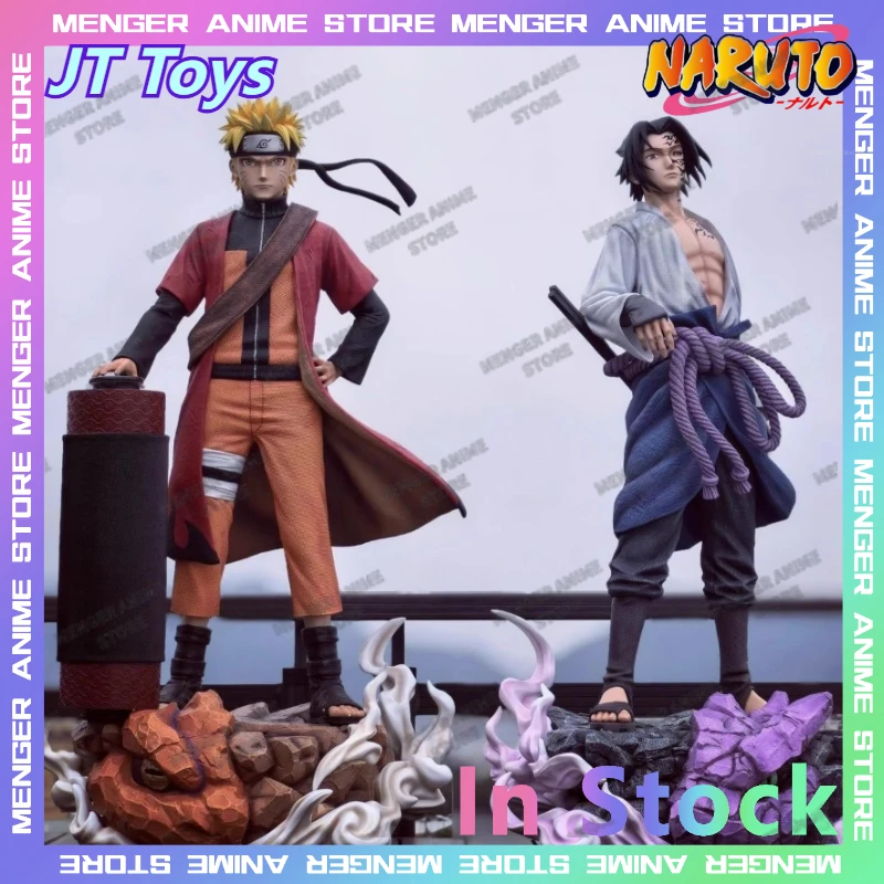 

JT Toys Naruto Uzumaki Naruto Sasuke Curse Mark Display Base Anime Figure Statue Fully Painted Sculpt Collectible Model Gift Toy