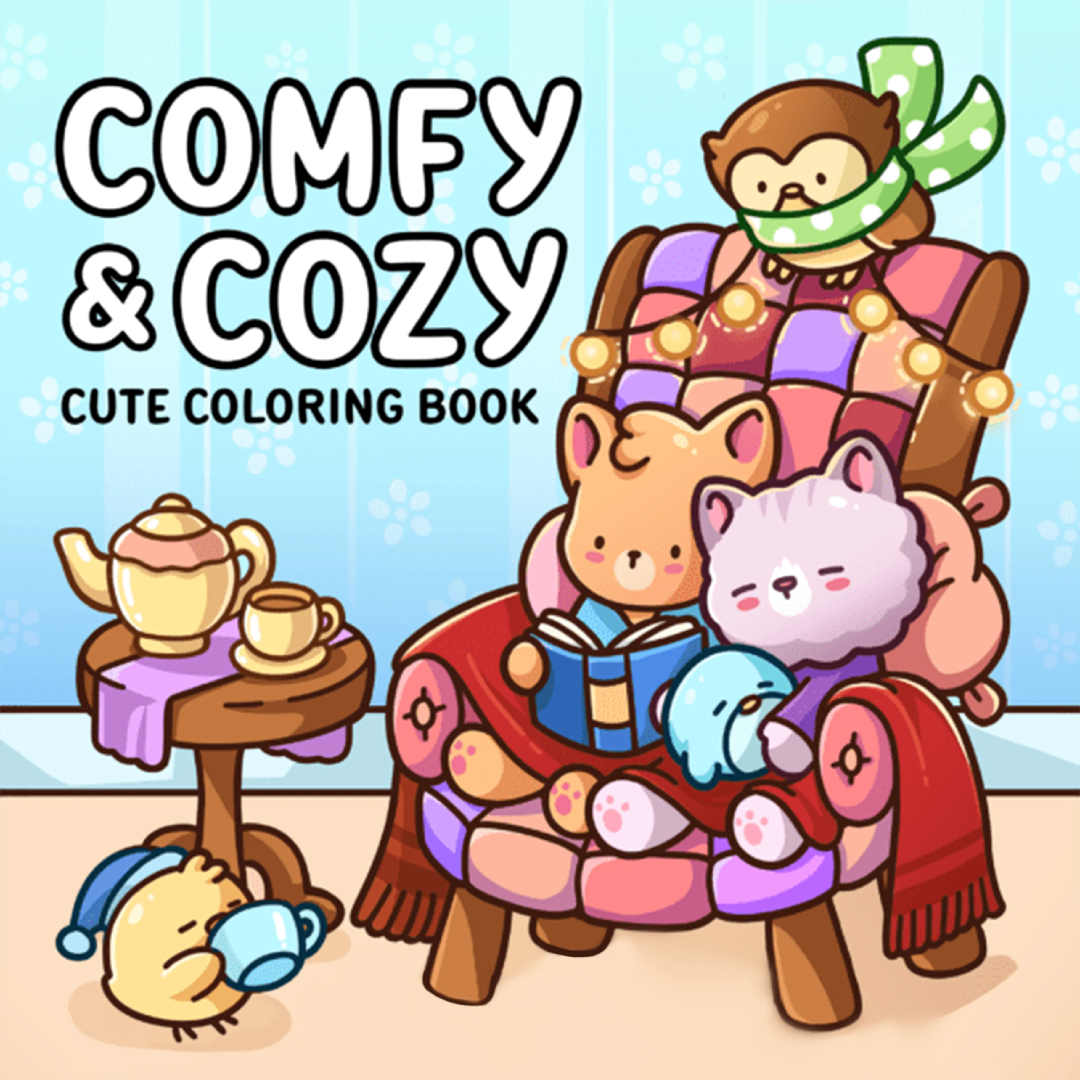 Stress Relief Coloring Books for All Ages Featuring Cute Animals Fun Drawing Picture Book Ideal Gifts For Birthday and Holidays