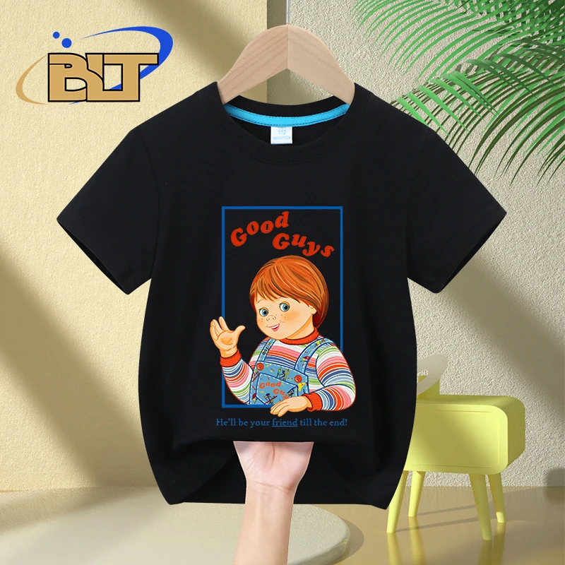 Child's Play - Good Guys printed Kids T-Shirts summer children's pure cotton short-sleeved casual tops boys and girls gifts