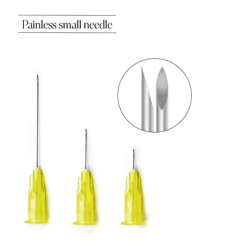 100pcs/box Painless Small Needle 18G 25G 27G 30G 31G 32G 4mm 13mm 25mm Eyelids Disposable Superfine Needles Tool Parts