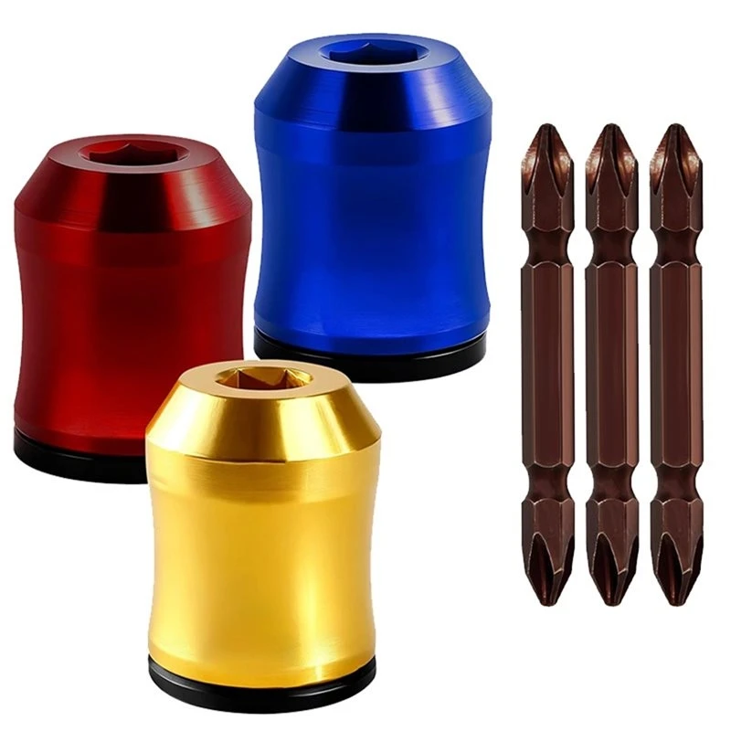 ABLK Magnetic Screw Ring 3Pcs& PH2 Bit Set 3Pcs, Universal 1/4