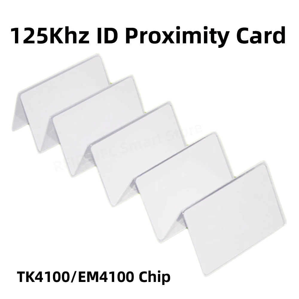 10pcs Access Control Card RFID Card 125KHz EM4100 TK4100 Smart Proximity Card RFID Tag Key for Access control Key Free Shipping