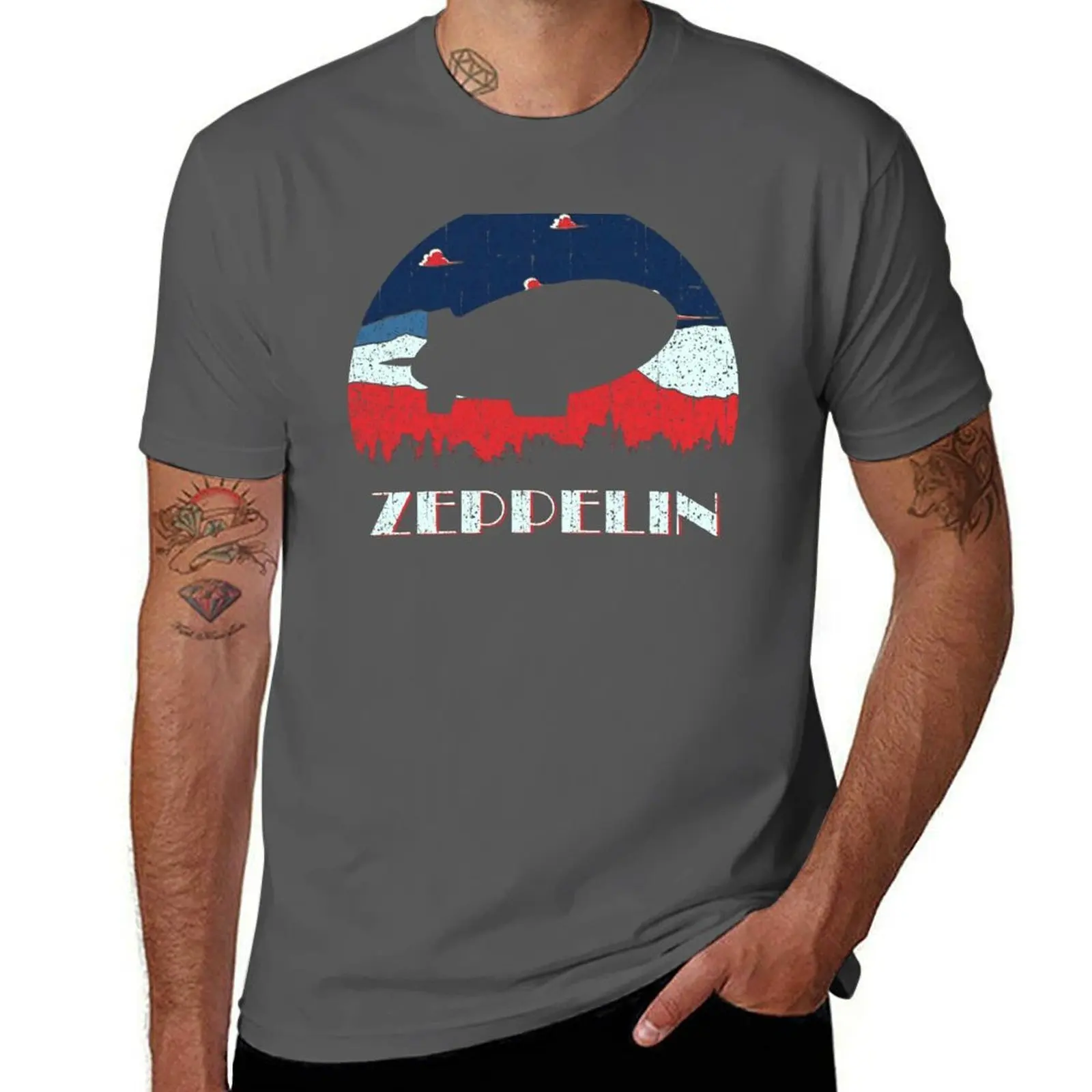 

Led Vintage T-Shirt Work Style Casual T-Shirt