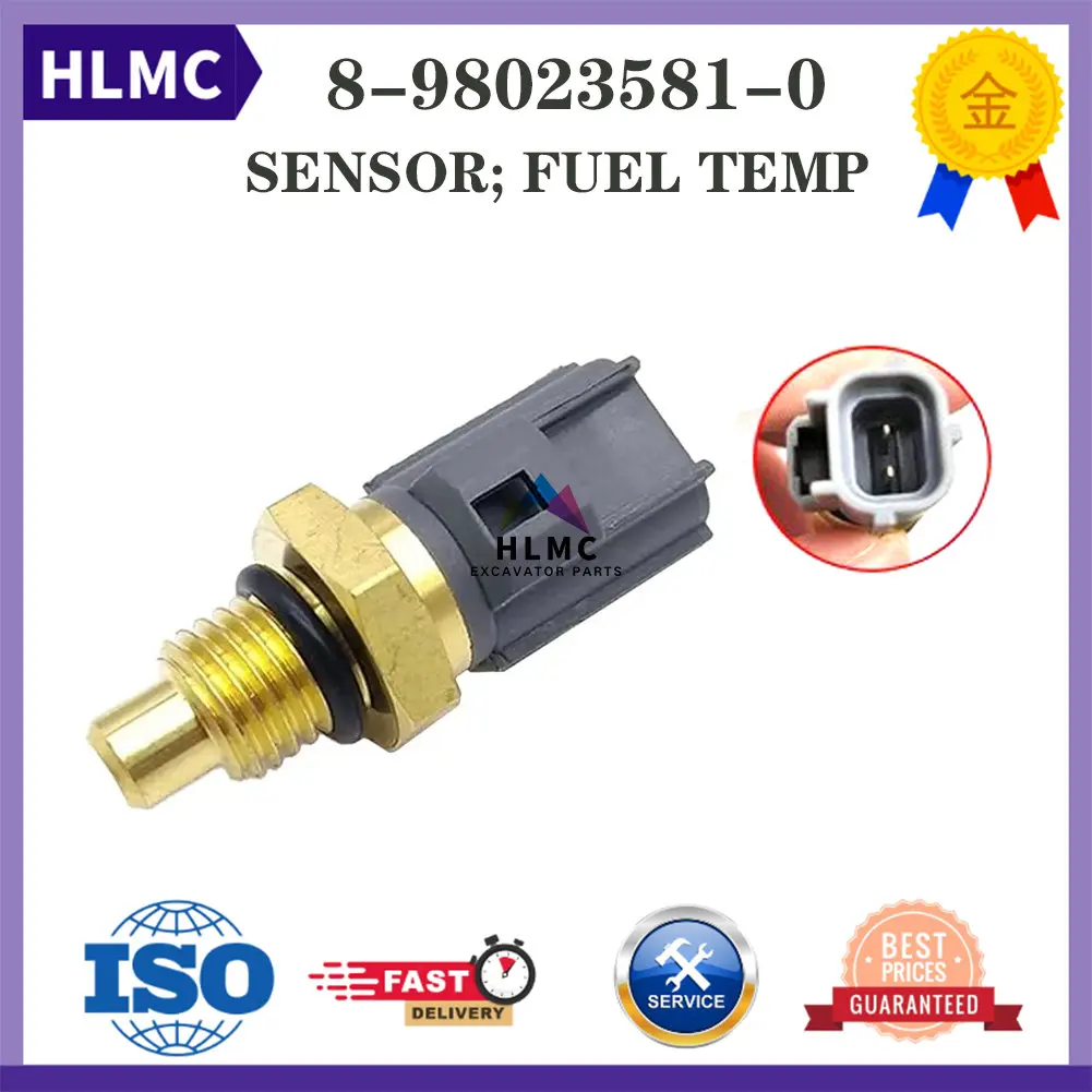 

Excavator Electric Part 4HK1 6HK1 J05 J08 Engine Fuel Temperature Sensor 8-98023581-0 8980235810 89454-60010 17930-0020 RE516336