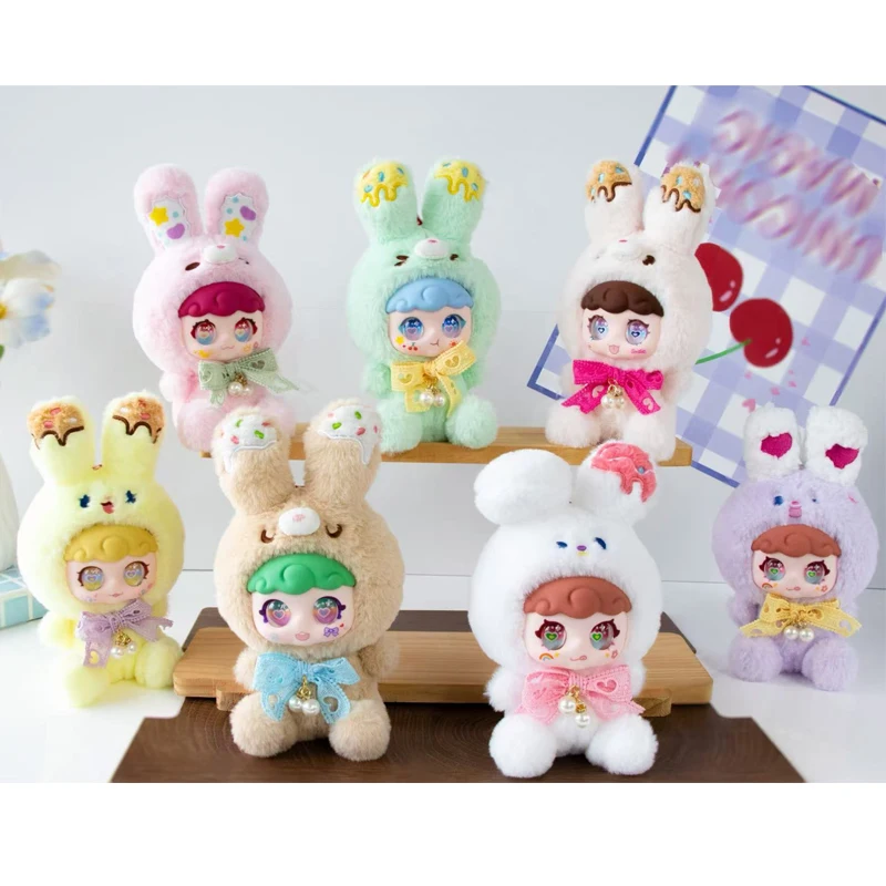 

Оригинальная матовая кремовая серия Villay, плюшевая виниловая слепая коробка, кукла в виде животного, модная игрушка, подвеска, украшение для девочки, сюрприз, подарок на день рождения