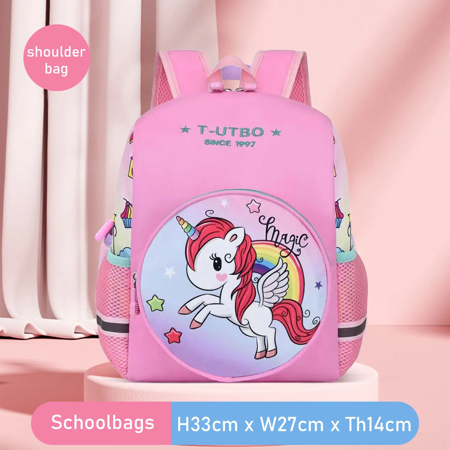 2-6 years old children\'s schoolbag shoulder bag cartoon backpack kindergarten cute boys girls breathable