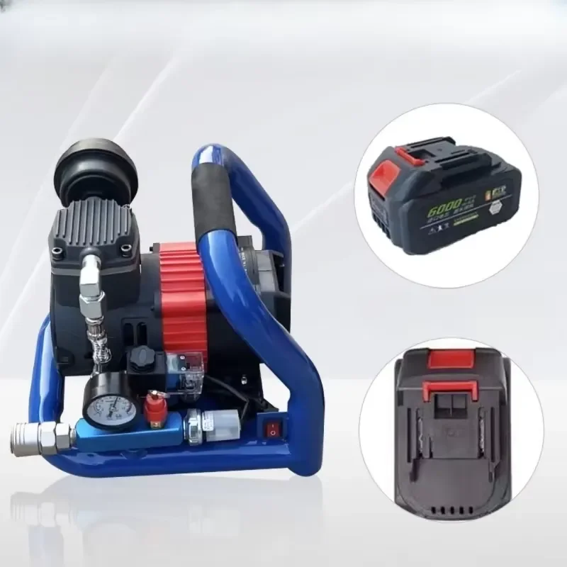 Portable Mini Oil-Free Silent Air Compressor with Lithium Battery 20V DC Cordless Air Cooled