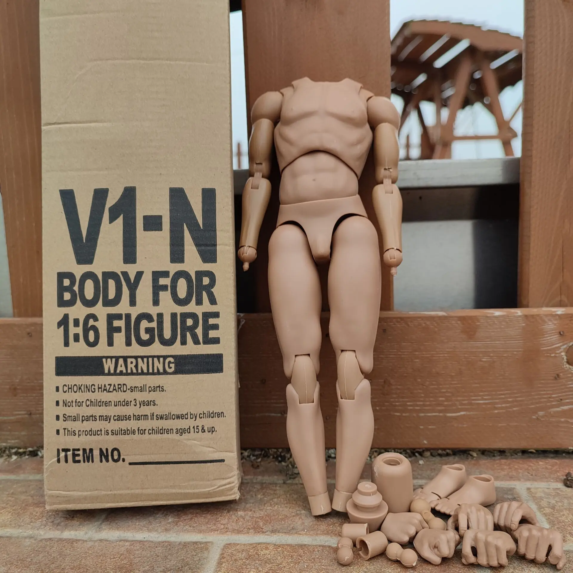 Figura de acción de cuerpo masculino a escala 1/6, cuerpo de V1-N de hombro estrecho apto para la serie A Man Headsculpt modelo escultura de cabeza coleccionable