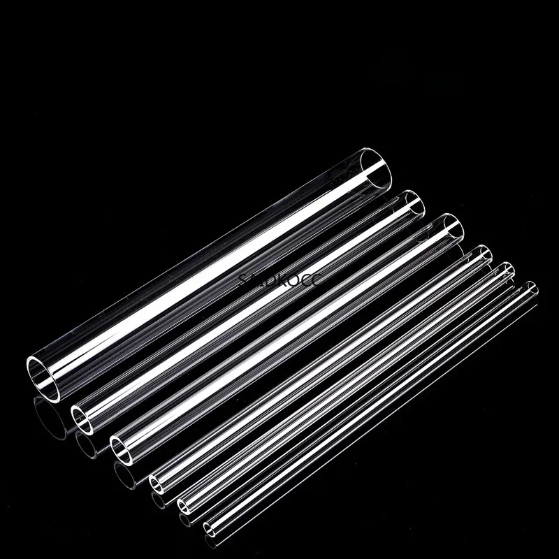 SAIDKOCC Heat-resistant quartz tube Large diameter transparent cylindrical quartz glass tube