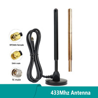 Top Stabiliyu 433Mhz Omni High Gain 15dbi Copper Bar Aerial 433 Mhz Wireless Antenna With Magnetic Botton
