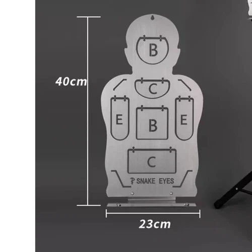 IDPA Acero inoxidable Color original cepillado. Se utiliza para entrenamiento de tiro.