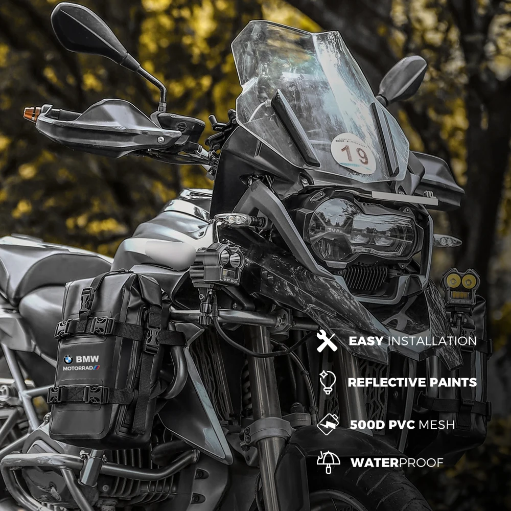 ل BMW R1250GS R1200GS F750GS F850GS الإطار تحطم بار أكياس مقاومة للماء الوفير AccessoriesTool وضع حقيبة سفر ADV مغامرة