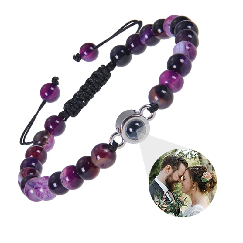Personalisiertes Armband mit Bild im Inneren, Projektionsarmbänder mit Fotos, Bildarmband, personalisierte Erinnerungsgeschenke