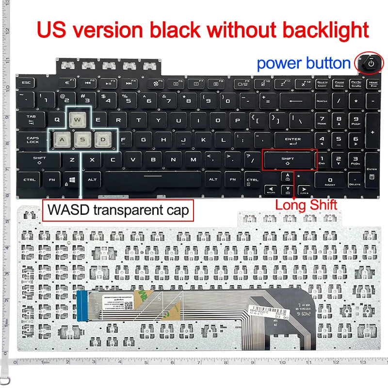 US Keyboard for ASUS TUF Gaming A15 FA506iu FA506iv FA506 Fa506ii TUF A17 FA706 Fa706ii FA706iu US AEBKXU00010 Backlit