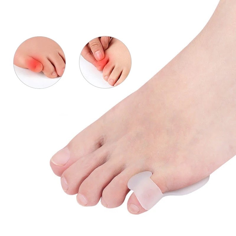 Pexmen 2/4/10Pcs Tailor's Bunion Corrector Pad Bunionette Straightener Pinky Toe Separator Protector Shield Pain Relief Spacer