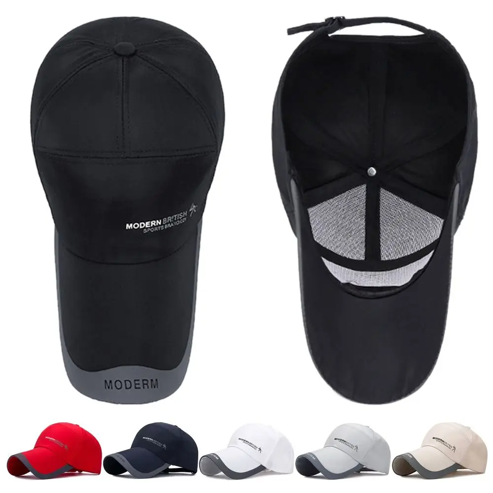 Quick Dry Sports Cap Baseball Cap Solid Color Sun Hat Outdoor Golf Fishing Hats Hat Casual Fashion For Men Women Adjustable