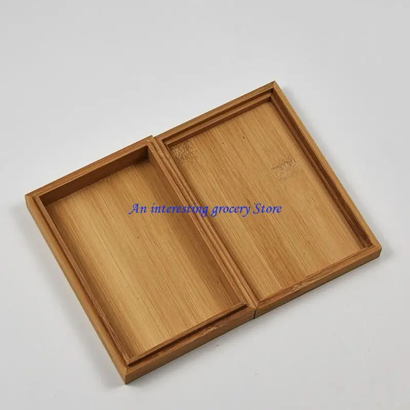 

652D Bamboo Cards Storage Box Playing Card Box Container for Tarot Playing Game