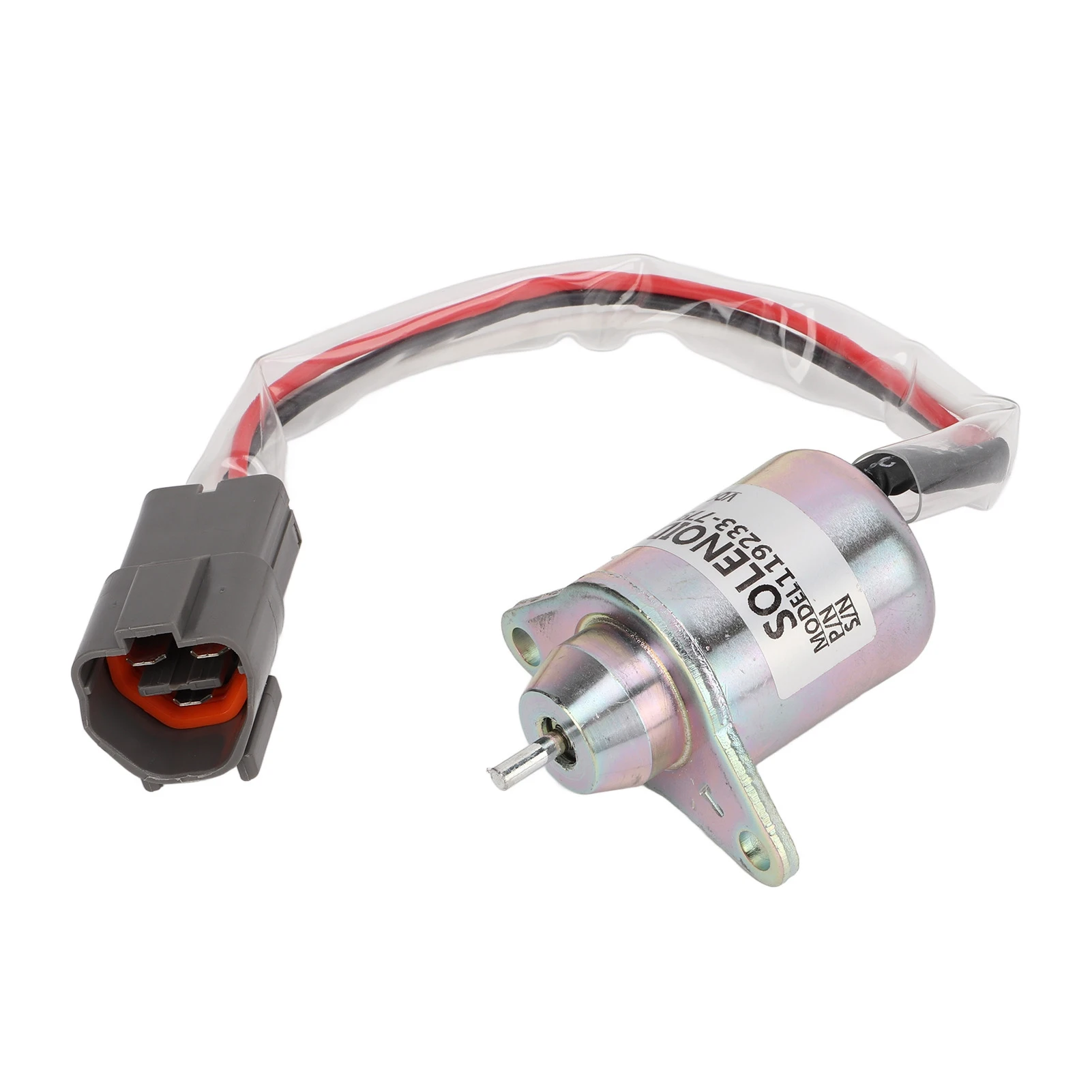 Flameout Solenoid Valve Fuel Stop Shutdown Solenoid Valve Metal 3 Terminals 12V 119233‑77932 Replacement for view 2