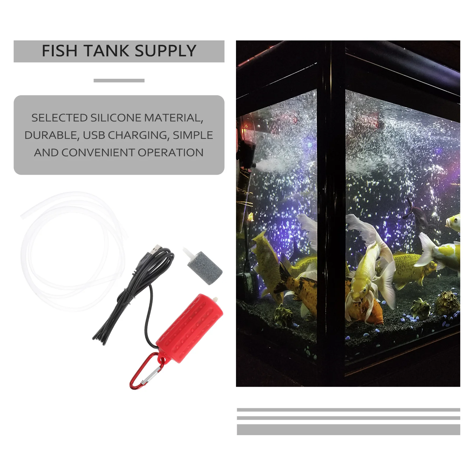 

Oxygen Pump Aquarium Tank for Fish Small Aerators Diffuser Accessories