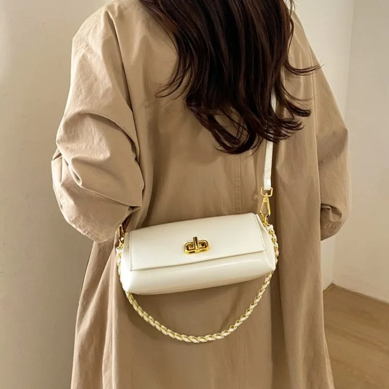 Unique Leisure Business Diaper Bag Mini Clutch Handbag Women Solid Color Commuter Elegant Leather Fashionable