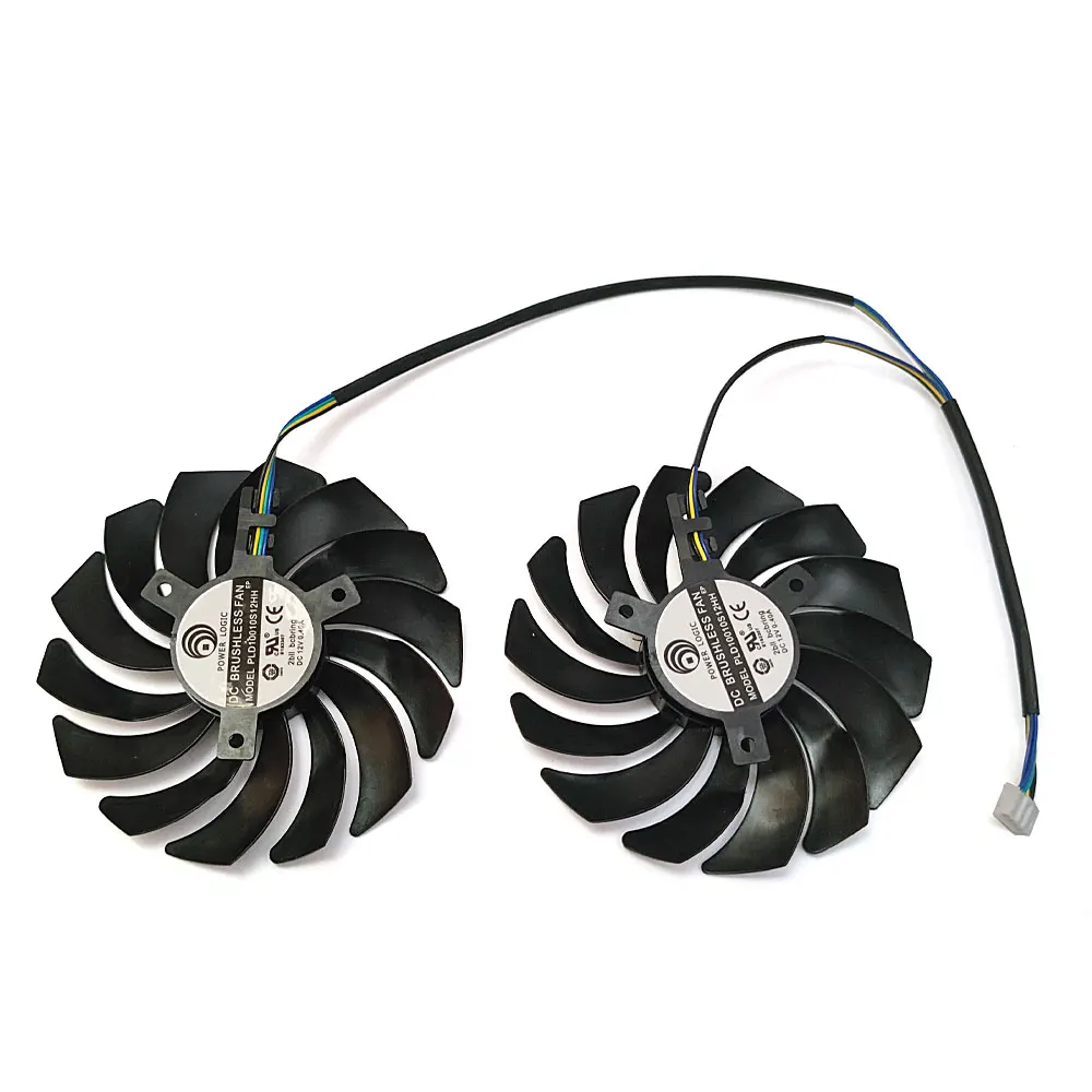 NEW 87MM 4PIN PLD09210S12HH RX 580 P106-100 GPU Fan，For MSI RX 580 570 480 470 ARMOR、P106-100 Graphics card cooling fan