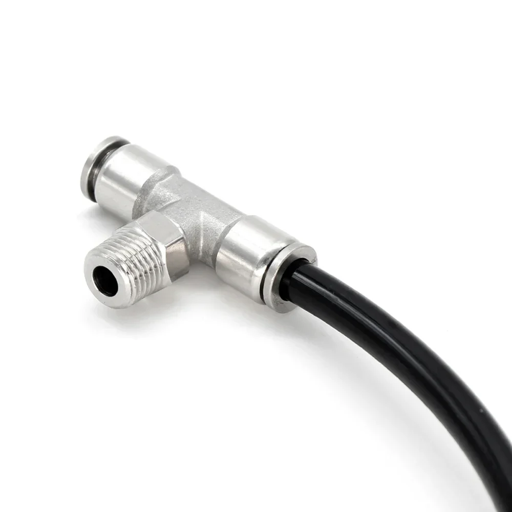 Connettore per tubo pneumatico PB 4-16mm OD Tubo dell'aria Maschio BSPT Filettatura Ottone nichelato Push In Connettore rapido Raccordo aria Idraulico