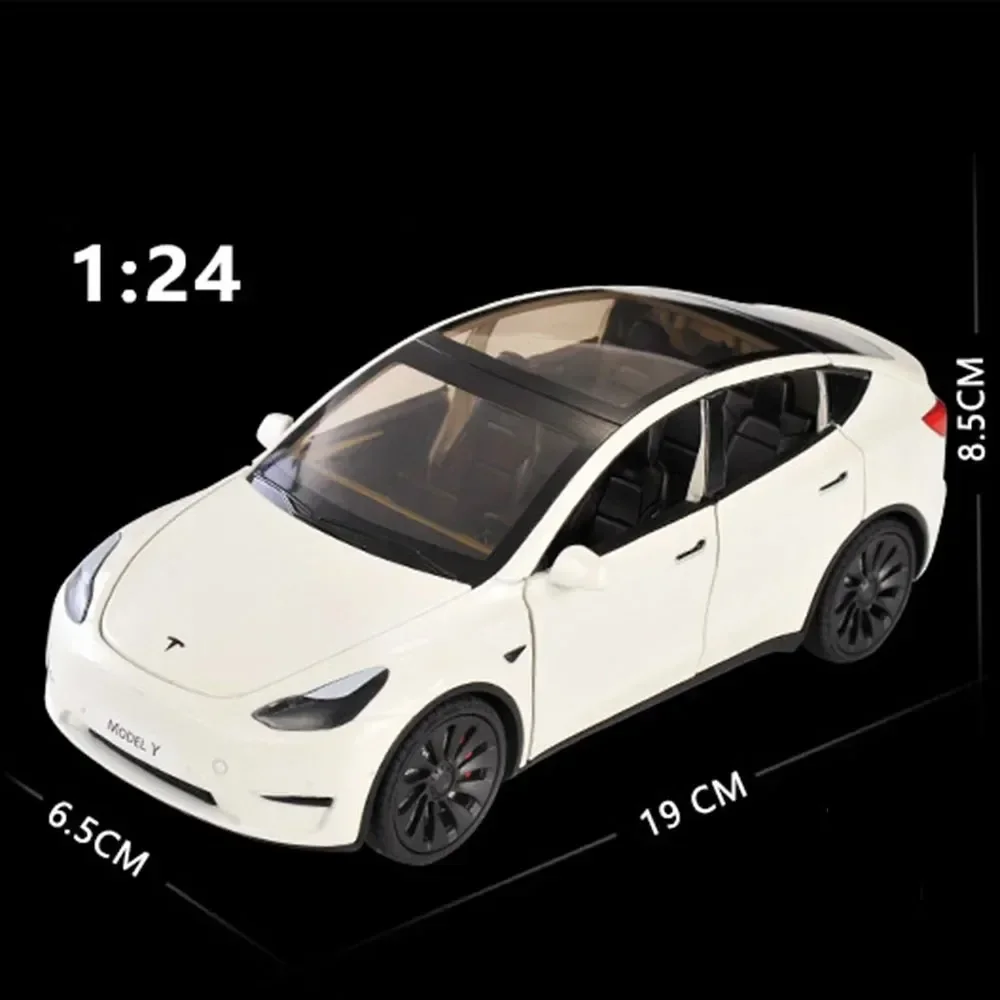 

1: 24 Tesla Model Y сплав, Новая энергия, модель автомобиля, украшения с аудио-визуальными подарками