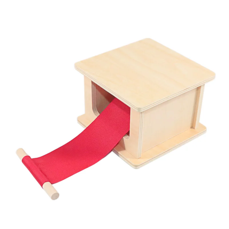 Montessori Materials Wood Winder Reel Toy Cloth Rolling Machine Pull Roll Work Toys For Children Early Learn Baby 1-3 Years Old