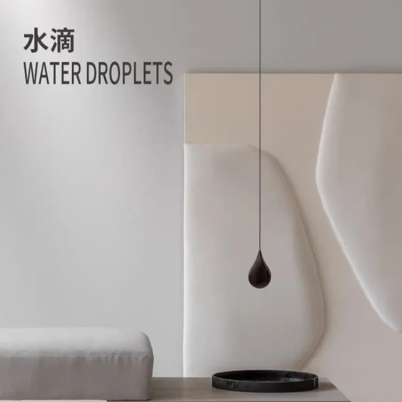Modern Bedroom Bedside Lamp Is Extremely Simple High-end Light Luxury And Creative Water Droplet Atmosphere Lamp For The Foyer