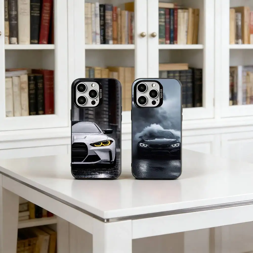 

Cool M-M3 G80 cars Phone Case For iPhone 17,16,15,14,13,12,11 Plus,Pro Max,XS,Colorful Silver Black Cover