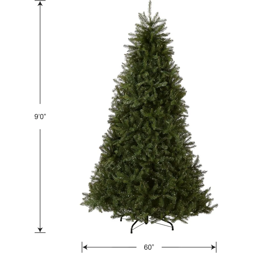 Artificial Full Christmas Tree, Green, Dunhill Fir, Includes Stand, 9 Feet