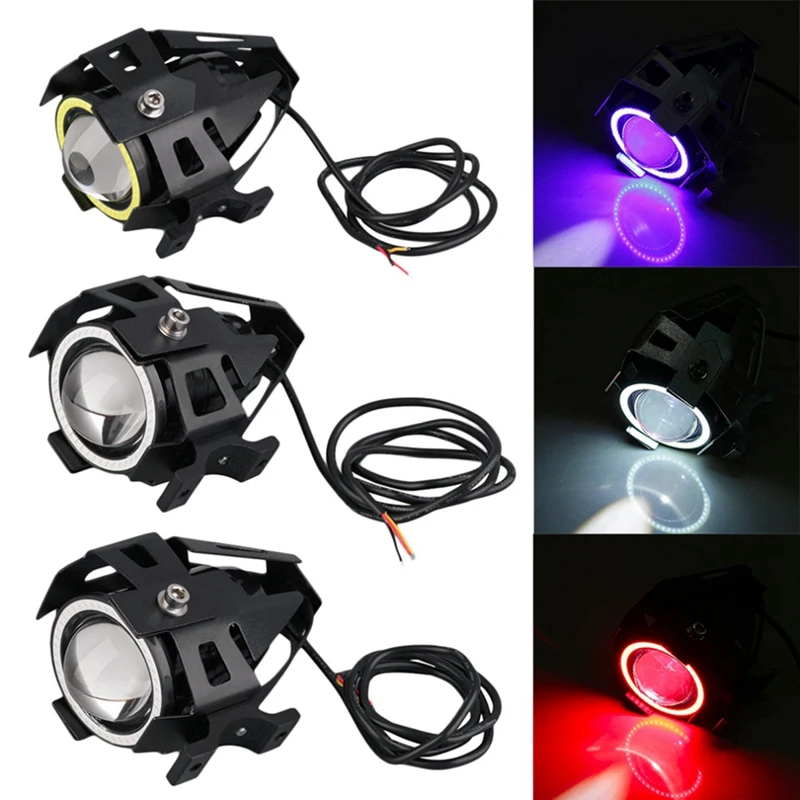 New E-Bike Light Headlight Input DC 12V-80V Ebike Handlebar Lamp Electric Scooter LED Front Light