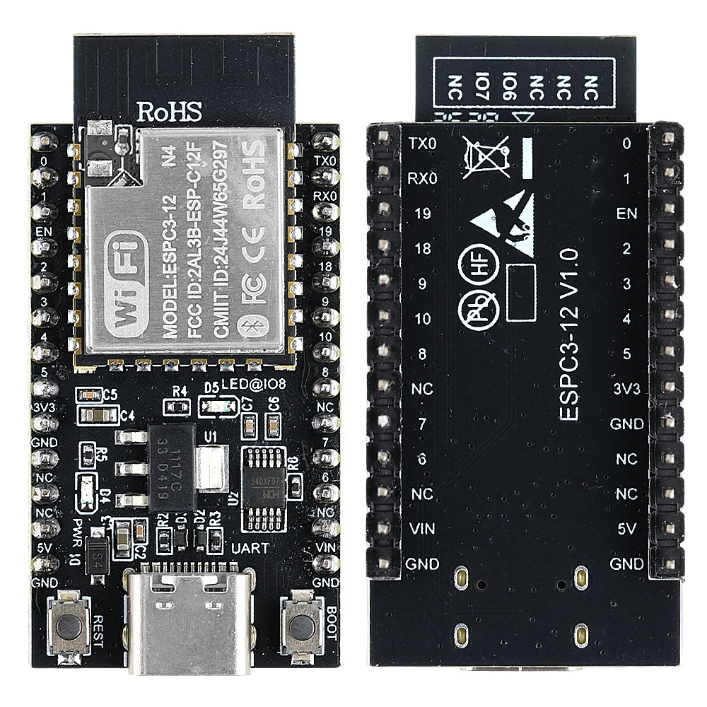 ESP32 C3 Development Board Wifi BT Module RISC-V 32-Bit Single-Core ESP32-C3 N4 TYPE-C 26PIN Soldered Pin 4MB Flash