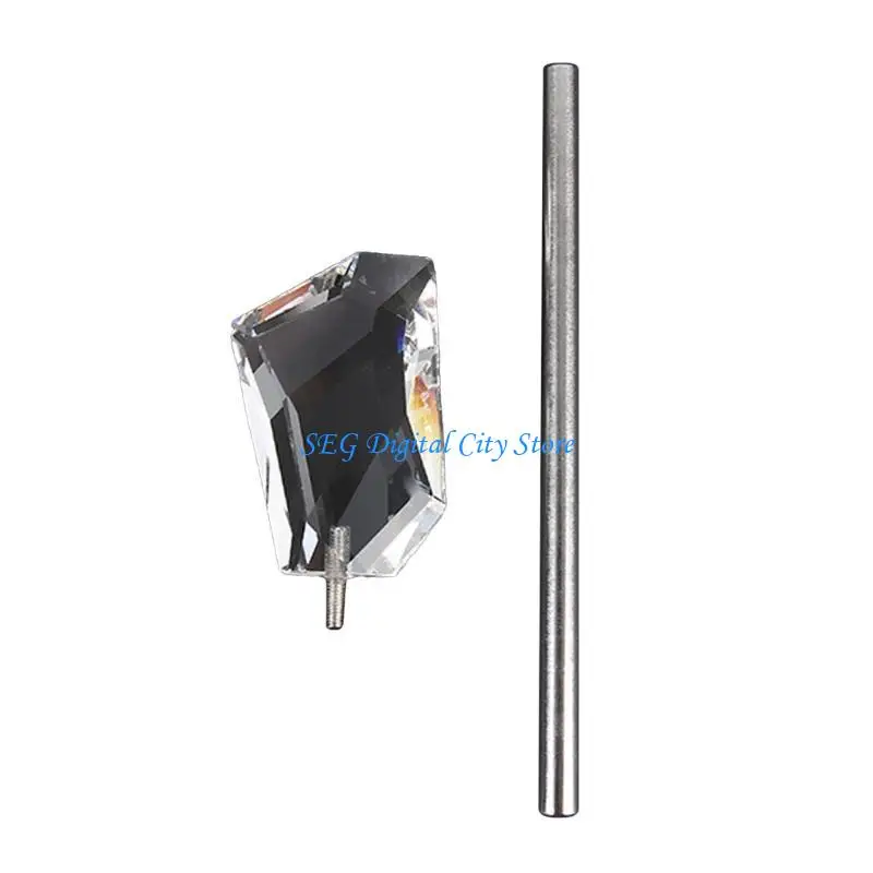 

U75B Handheld Foreground Blurry Props Glass Crystal Prism Shaped Glass Prism with for Photography