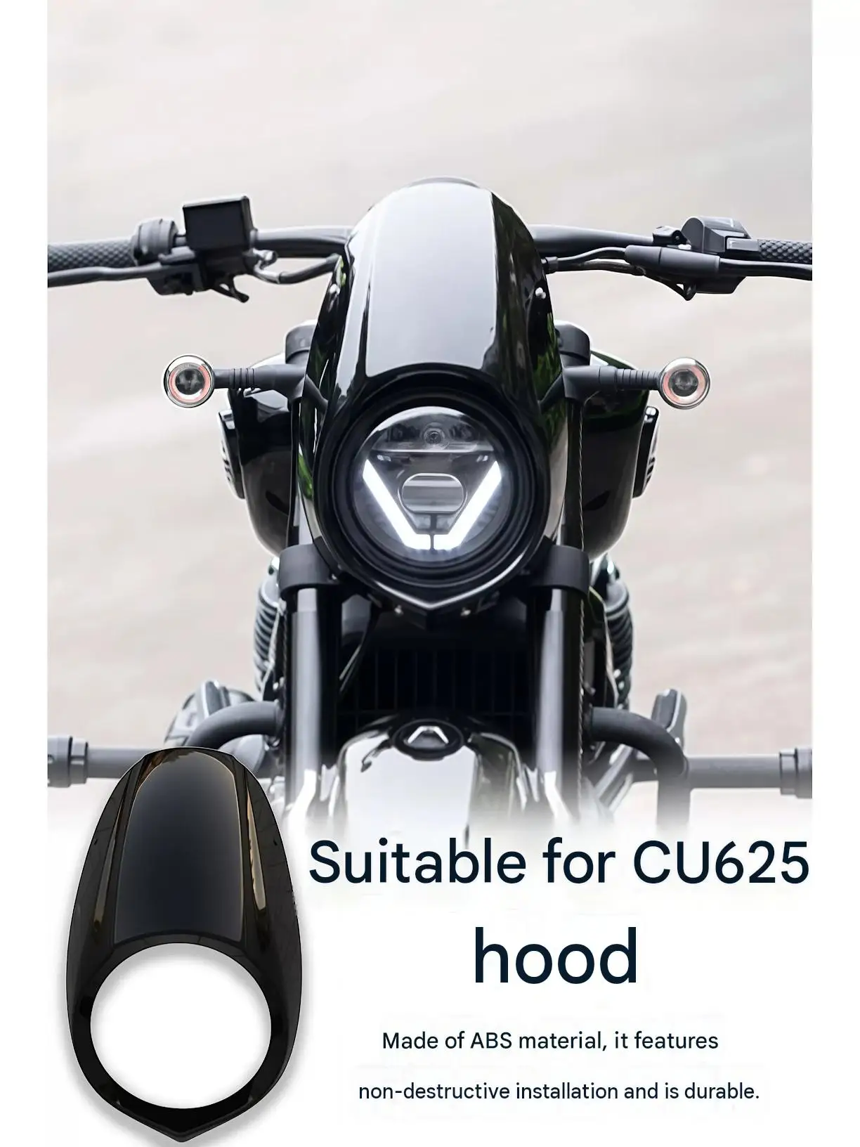 For VOGE CU625 Automatic Transmission Pig Head Windshield Kit - Rugged Design to Block Rain Spray And Protect Instrument Panel