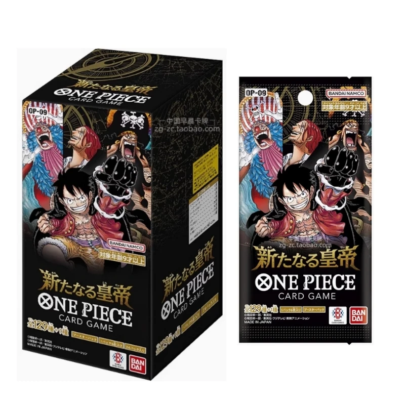 Original Bandai OPCG Anime Booster Box One Piece OP01 OP02 OP09 OP10 PRB01 Awakening of The New Era TCG Card Pack Toy Collection
