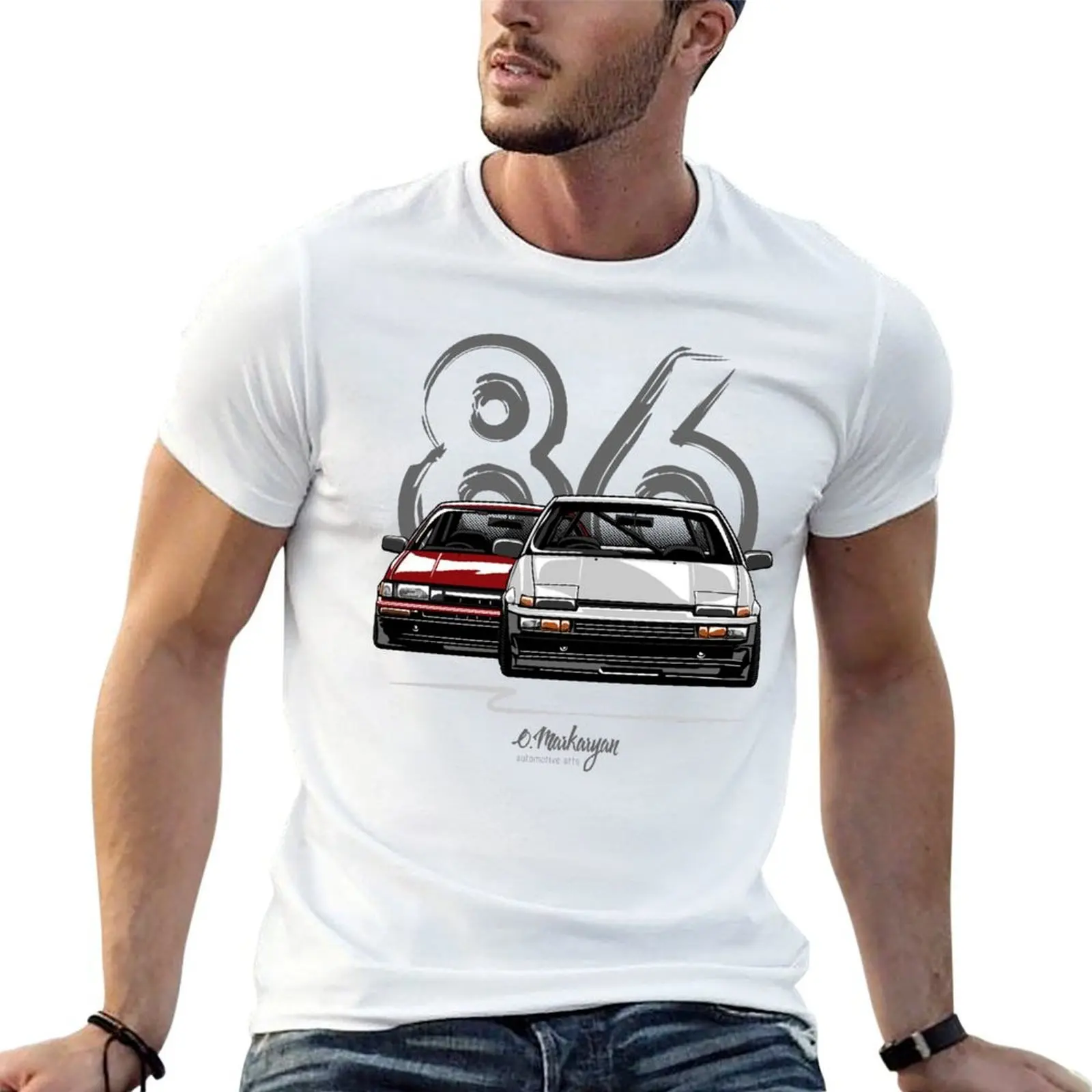 

AE86 hachi roku T-Shirt t shirts for man pack white funny t shirts dark humor t shirts for man pack cotton T-shirt