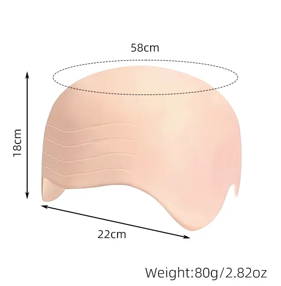 Berretto calvo di Halloween Trucco Lattice Testa calva Berretto sintetico per parrucca Cappello calvo Trucco cosplay Accessori per costumi per donne adulte