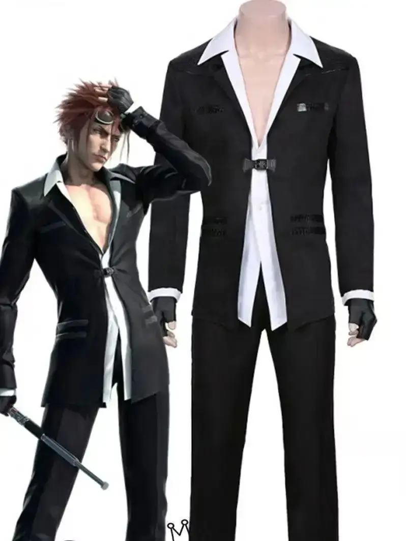 Final Fantasy Remake geïnspireerde Reno cosplay kostuumset - afbeelding 2