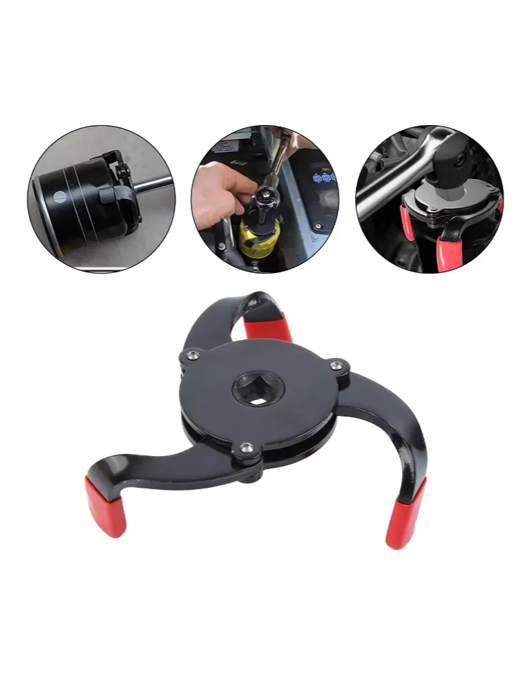 1PC Car Oil Filter Wrench 3-Jaw Spanner Remover Auto Repair Tool Oil Change Accessories Universal Oil Filter Disassembly Tool
