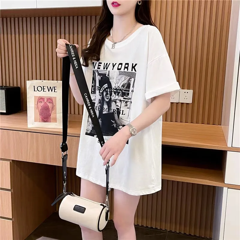 2024 New Fat MM300 Catty Short Sleeved T-shirt Women's Oversized Women's Clothing Backless Sexy Spicy Girl Tops women clothing