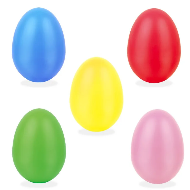 5 قطعة البيض البلاستيكي الموسيقى الهزازات الأطفال قرع الموسيقية البيض Maracas عيد الفصح البيض التعليم المبكر بيض الرمال الاطفال اللعب