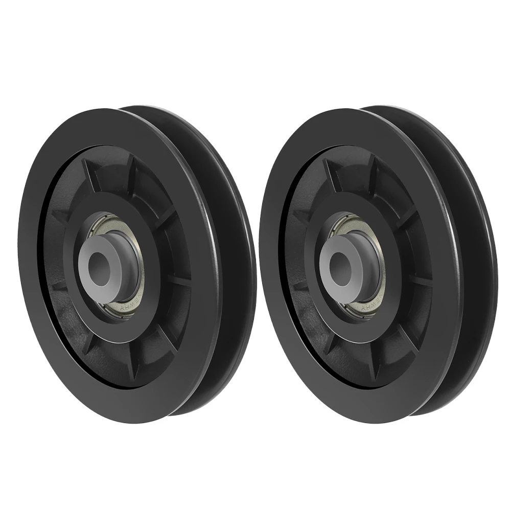 

2Pcs Universal Plastic Bearing Pulley Wheel Replacement Fitness Equipment Smooth Sliding Noise Reduction Easy Installation Cable