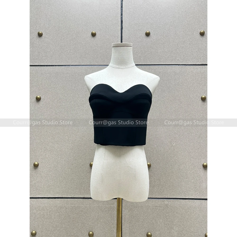 

Short sexy three-dimensional sponge tube top slim vest slimming inner off-shoulder top