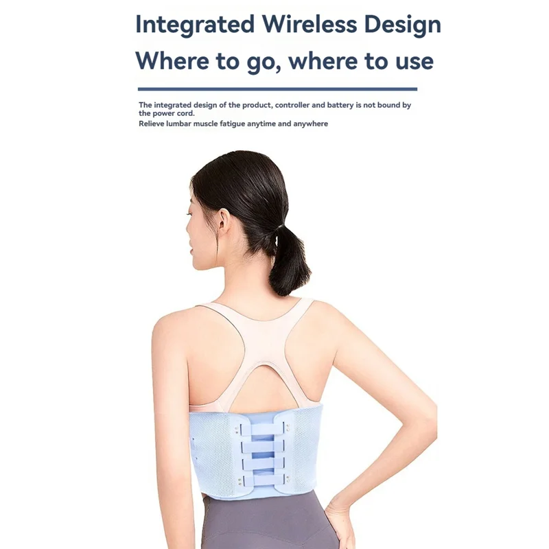 

AAAU-Wireless Ems Массажер для талии Интеллектуальный пояс с функцией нагрева и вибрации Трехрежимный пояс для коррекции фигуры